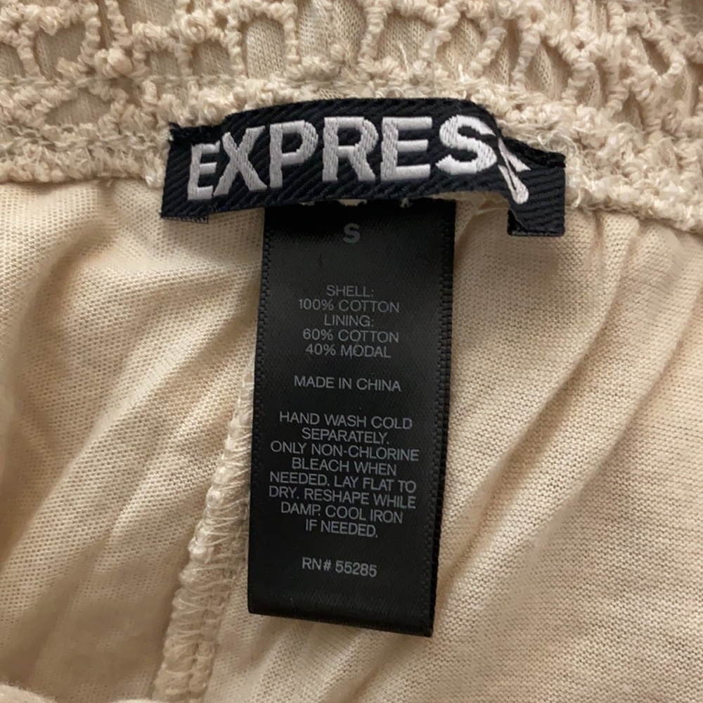 EXPRESS Crochet Draw String Shorts - Picture 4 of 4